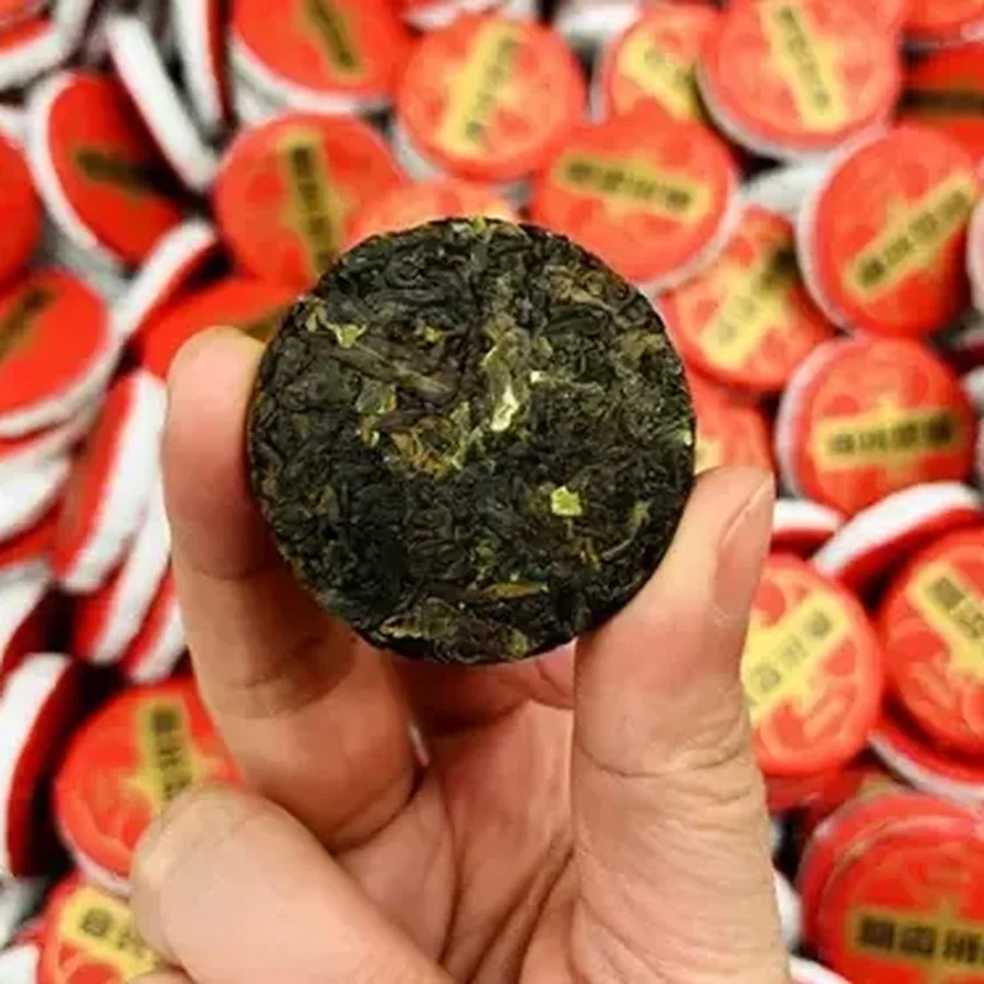Мини Точа Баньчжан с ароматом клейкого риса Y8 500гр (Nuòxiāng Bānzhāng Shú Pǔ Xiǎo Chábǐng) — фото