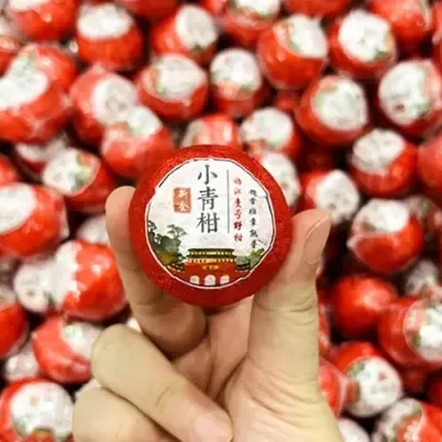 Шу Синьхуэйский мелкий мандарин А3 500гр ( Zhōnghào Xīnhuì Xiǎo Qīng Gān Nuòxiāng)