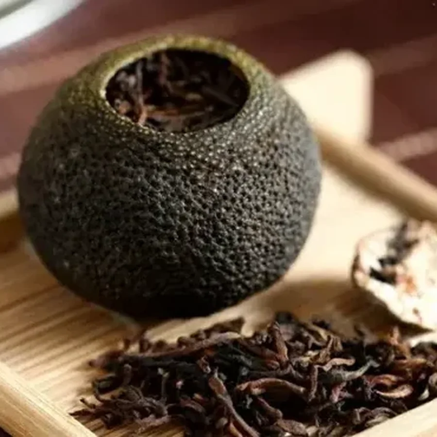 Шу Синьхуэйский мелкий мандарин А3 500гр ( Zhōnghào Xīnhuì Xiǎo Qīng Gān Nuòxiāng) — фото